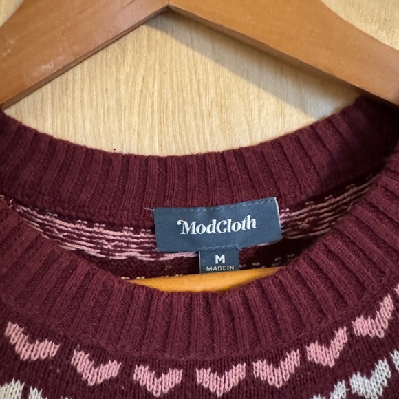 Modcloth Unicorn Fair Isle Sweater - Picture 3 of 7